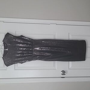 Express Formal Sequin Dress Chocolate Brown Size XS  Midi length